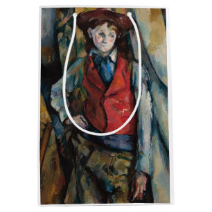 Paul Cezanne - Junge mit roter Weste Mittlere Geschenktüte