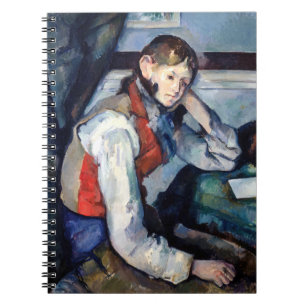 Paul Cezanne - Junge mit roter Weste Notizblock