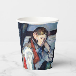 Paul Cezanne - Junge mit roter Weste Pappbecher