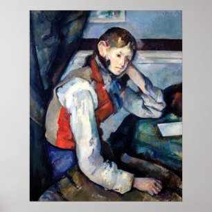 Paul Cezanne - Junge mit roter Weste Poster
