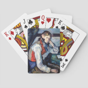Paul Cezanne - Junge mit roter Weste Spielkarten