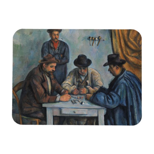 Paul Cezanne | Kartenspieler Magnet (Horizontal)