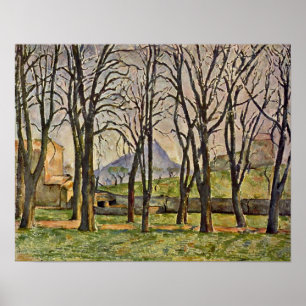 Paul Cezanne - Kastanienbäume (Jas de Bouffan) Poster