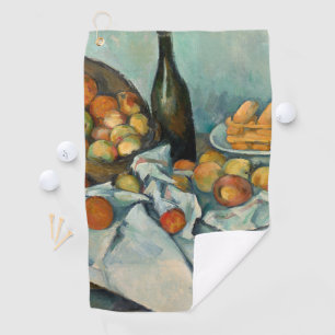 Paul Cezanne Korb mit Äpfeln Vintage Stilleben Golfhandtuch