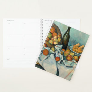 Paul Cezanne Korb mit Äpfeln Vintage Stilleben Planer