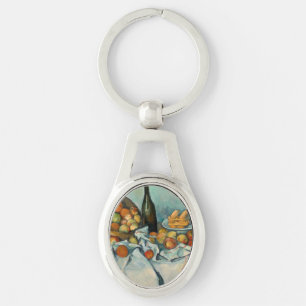 Paul Cezanne Korb mit Äpfeln Vintage Stilleben Schlüsselanhänger