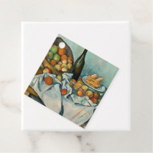 Paul Cezanne Korb mit Äpfeln Vintage Stillleben Geschenkanhänger
