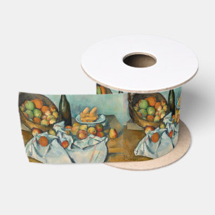 Paul Cezanne Korb mit Äpfeln Vintage-Stillleben Satinband