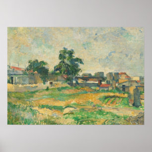 Paul Cezanne   Landschaft in der Nähe von Paris, c Poster