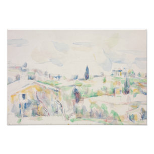 Paul Cezanne - Landschaft in der Provence Fotodruck