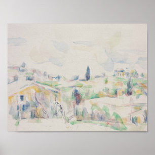 Paul Cezanne - Landschaft in der Provence Poster