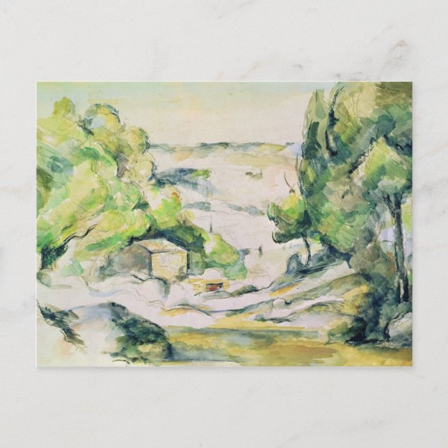 Paul Cezanne | Landschaft in der Provence Postkarte (Vorderseite)
