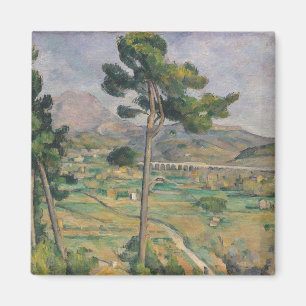 Paul Cezanne   Landschaft mit Viadukt Magnet