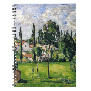 Paul Cezanne - Landschaft mit Wasserlinie, Notizblock
