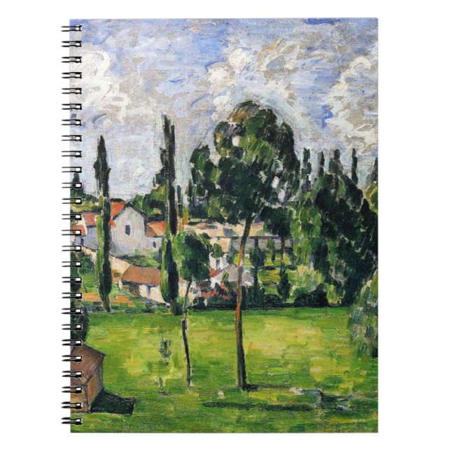 Paul Cezanne - Landschaft mit Wasserlinie, Notizblock (Vorderseite)