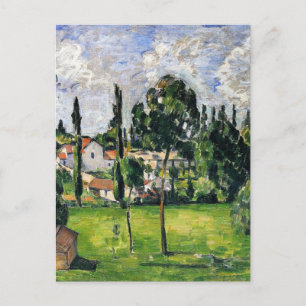 Paul Cezanne - Landschaft mit Wasserlinie, Postkarte