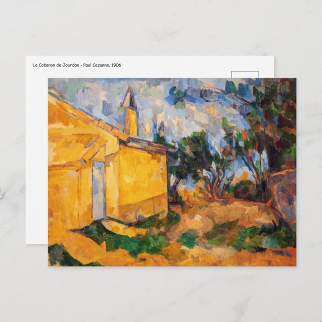 Paul Cezanne - Le Cabanon de Jourdan Postkarte (Vorne/Hinten)