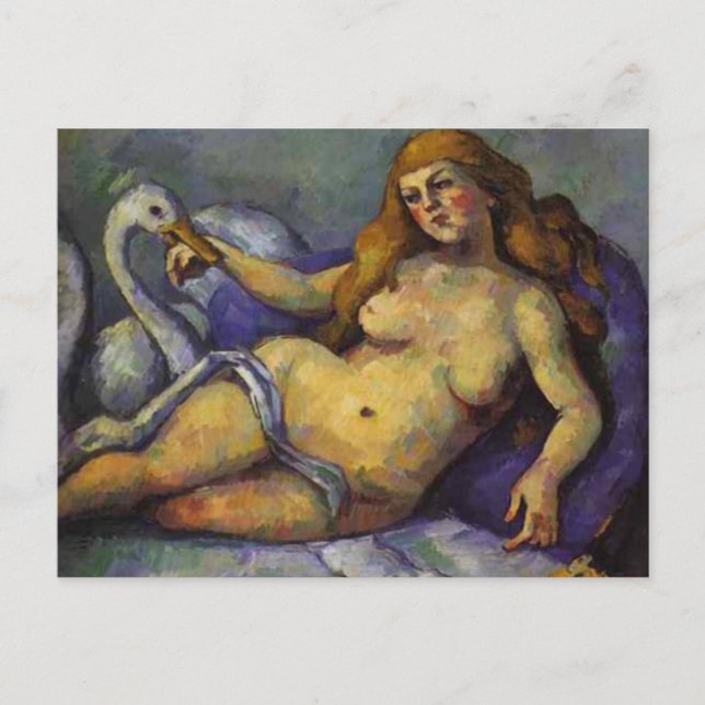 Paul Cezanne - Leda mit Swan Postkarte (Vorderseite)