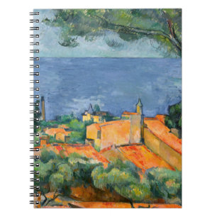 Paul Cezanne - L'Estaque mit roten Dächern Notizblock