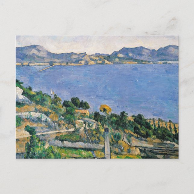 Paul Cezanne | L'Estaque, View of the Bay of Marse Postkarte (Vorderseite)