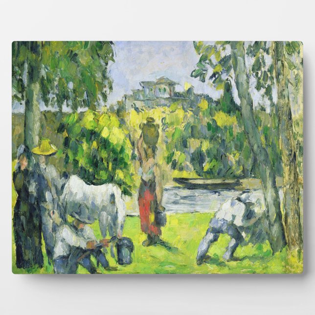 Paul Cezanne | Life in the Fields, c.1875 (Öl auf Fotoplatte (Vorderseite)