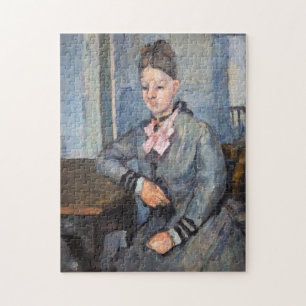 Paul Cezanne - Madame Cezanne, auf einen Tisch ges Puzzle
