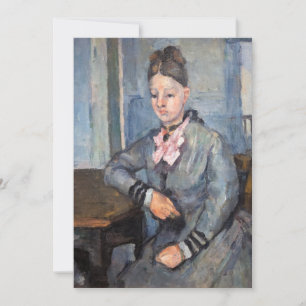 Paul Cezanne - Madame Cezanne Leaning an einem Tis Einladung