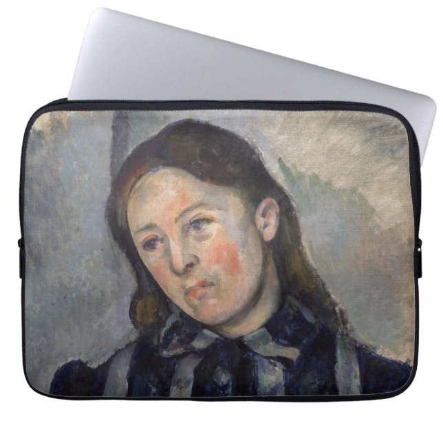 Paul Cezanne - Madame Cezanne mit Loosened Hair Laptopschutzhülle (Vorderseite)