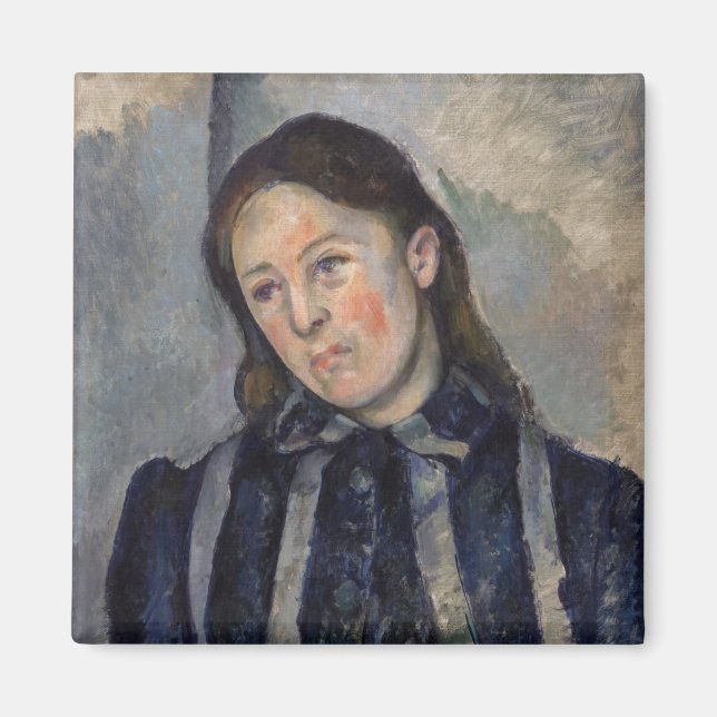 Paul Cezanne - Madame Cezanne mit Loosened Hair Magnet (Vorne)