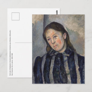 Paul Cezanne - Madame Cezanne mit Loosened Hair Postkarte