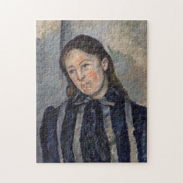 Paul Cezanne - Madame Cezanne mit Loosened Hair Puzzle (Vertikal)
