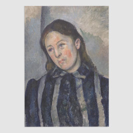 Paul Cezanne - Madame Cezanne mit Loosened Hair Seidenpapier