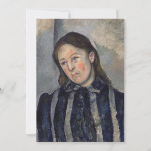 Paul Cezanne - Madame Cezanne mit offenem Haar Einladung
