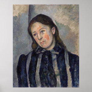 Paul Cezanne - Madame Cezanne mit offenem Haar Poster