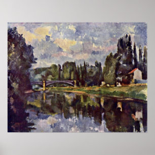 Paul Cezanne - Marne-Ufer Poster