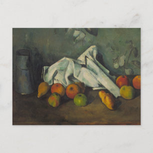 Paul Cezanne - Milk Can and Apples Postkarte
