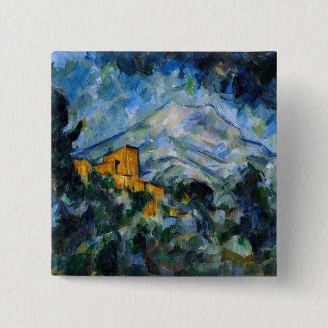 Paul Cezanne - Mont Saint-Victoire & Chateau Noir Button (Vorderseite)