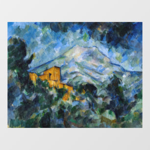 Paul Cezanne - Mont Saint-Victoire & Chateau Noir Fensteraufkleber
