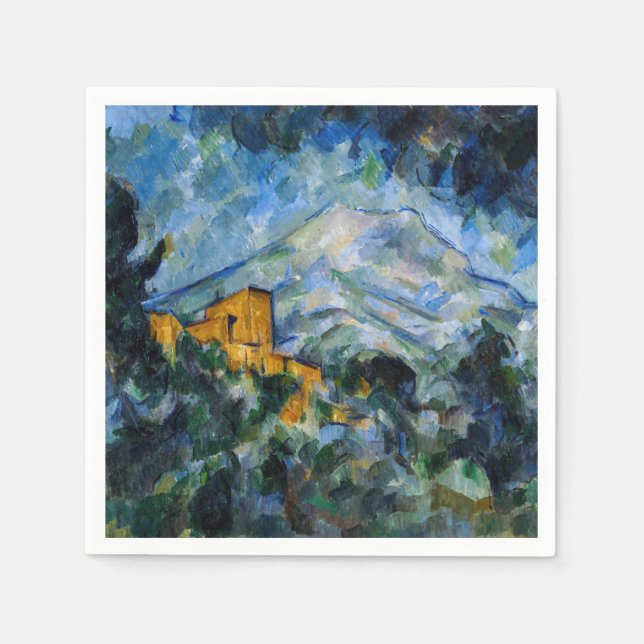 Paul Cezanne - Mont Saint-Victoire & Chateau Noir Serviette (Vorderseite)