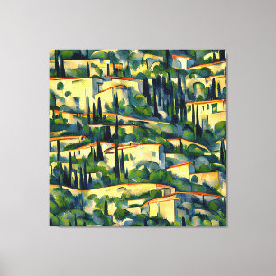 Paul Cézanne - Mont Sainte-Victoire 1887 Style Art Leinwanddruck
