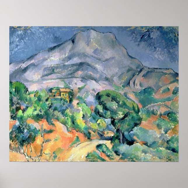 Paul Cezanne | Mont Sainte-Victoire, 1900 Poster (Vorne)