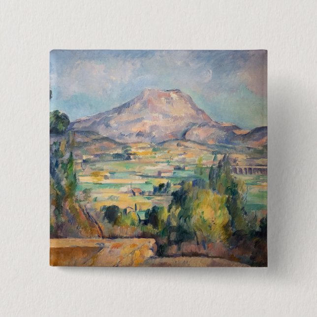 Paul Cezanne - Mont Sainte-Victoire Button (Vorderseite)