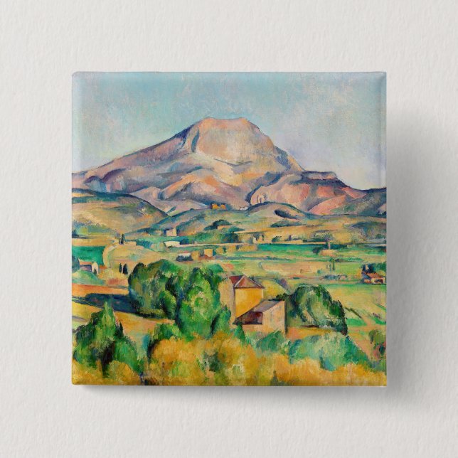 Paul Cezanne - Mont Sainte-Victoire Button (Vorderseite)
