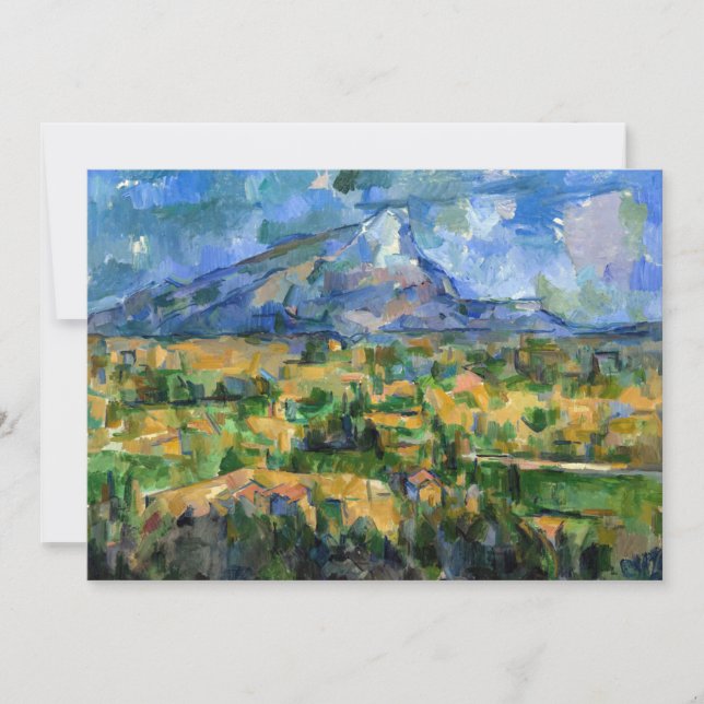 Paul Cezanne - Mont Sainte-Victoire Dankeskarte (Vorderseite)