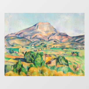 Paul Cezanne - Mont Sainte-Victoire Fensteraufkleber