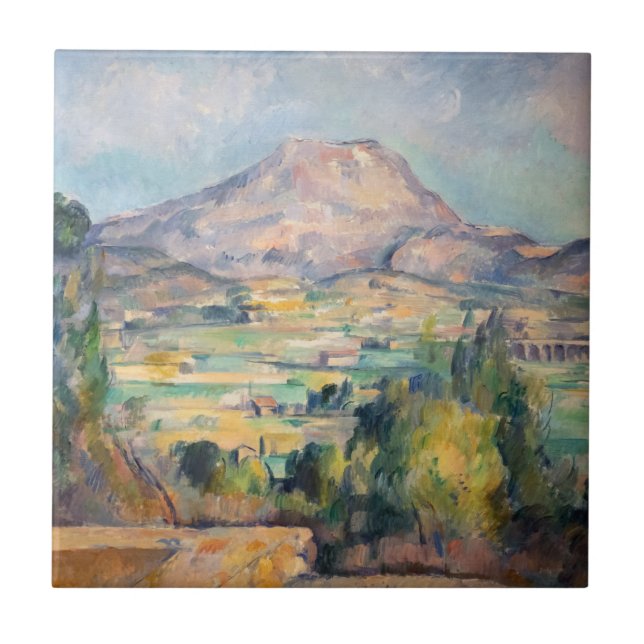 Paul Cezanne - Mont Sainte-Victoire Fliese (Vorderseite)
