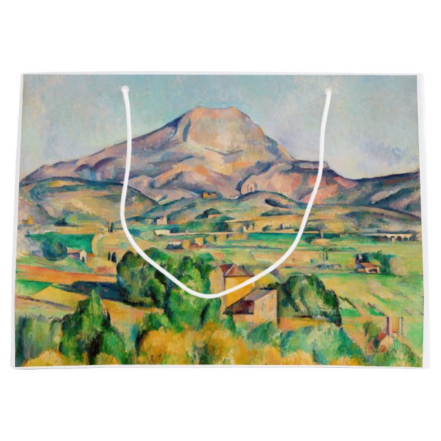 Paul Cezanne - Mont Sainte-Victoire Große Geschenktüte (Vorderseite)