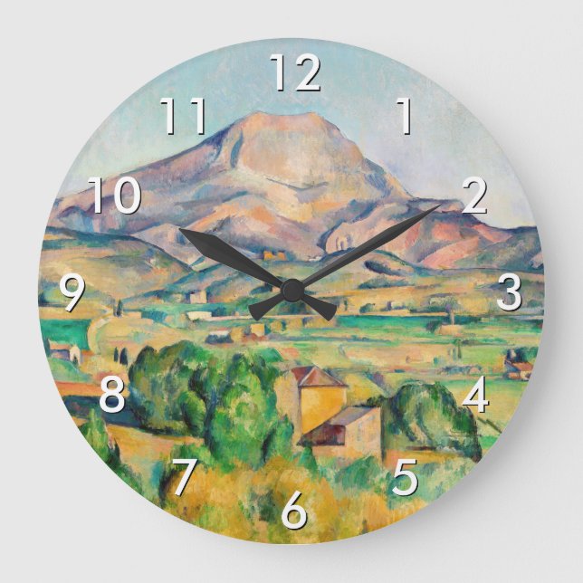 Paul Cezanne - Mont Sainte-Victoire Große Wanduhr (Vorderseite)