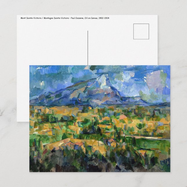 Paul Cezanne - Mont Sainte-Victoire Postkarte (Vorne/Hinten)