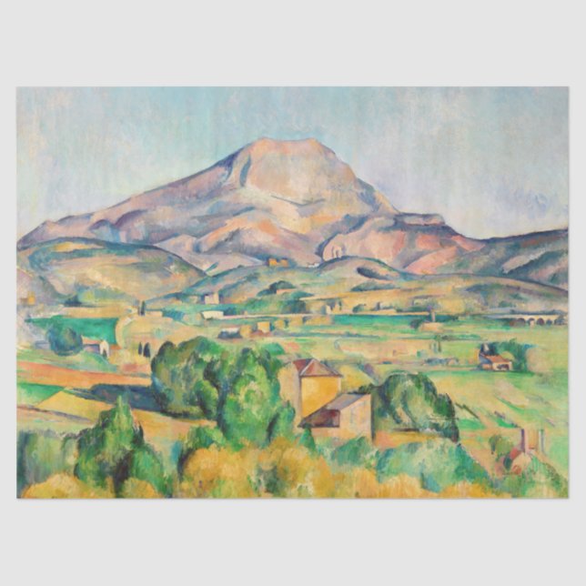 Paul Cezanne - Mont Sainte-Victoire Seidenpapier (Vorderseite)